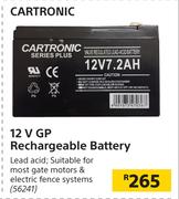 Cartronic 12V GP Rechargeable Battery