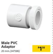 Male PVC Adaptor 20mm