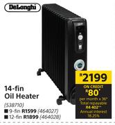 Delonghi 14 Fin Oil Heater