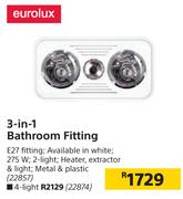Eurolux 3 In 1 (2 Light) Bathroom Fitting