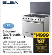 Elba 5 Burner Gas/ Electric Oven