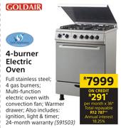 Goldair 4 Burner Electric Oven