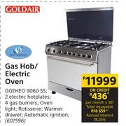 Goldair Gas Hob/Electric Oven GGEHEO 9060 SS