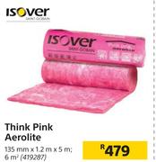 Isover Think Pink Aerolite 6 Sqm-135mm x 1.2m x 5m