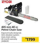 Ryobi 405mm 40cc Petrol Chain Saw