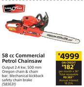 Lawn Star 58cc Commercial Petrol Chainsaw