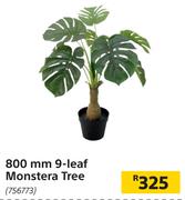 800mm 9 Leaf Monstera Tree