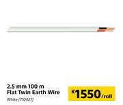 2.5mm 100m Flat Twin Earth Wire-Per Roll