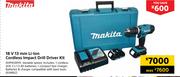 Makita 18V 13mm Li-Ion Cordless Impact Drill Driver Kit
