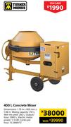 Turner Morris 400L Concrete Mixer