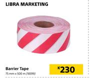 Libra Marketing Barrier Tape-75mm x 500m