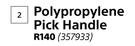 Lasher Polypropylene Pick Handle