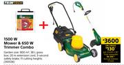 Trim Tech 1500W Mower & 650W Trimmer Combo