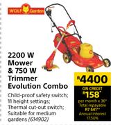 Wolf Garden 2200W Mower & 750W Trimmer Evolution Combo
