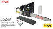 Ryobi 40cc Petrol Chain Saw