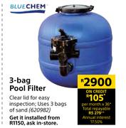 Blue Chem 3 Bag Pool Filter