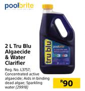 Pool Brite 2L Tru Blu Algaecide & Water Clarifier