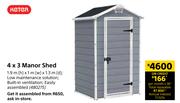 Keter 4x3 Manor Shed