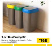 3 Set Dual Swing Bin-Per Set
