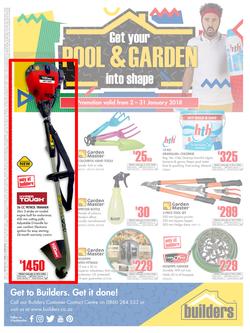 Builders : Pool And Garden Catalogue (2 Jan - 31 Jan 2018), page 1
