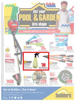 Builders : Pool And Garden Catalogue (2 Jan - 31 Jan 2018), page 1