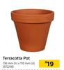 Terracotta Pot-136mm (h) x 110mm (d)