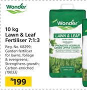Wonder Lawn & Leaf Fertiliser 7:1:3-10Kg