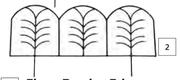 First Dutch Leaf Border Edge Black-500mm x 250mm x 40mm