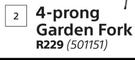 Builders 4 Prong Garden Fork
