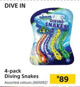 Dive In 4 Pack Diving Snakes 