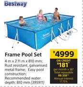 Bestway Frame Pool Set-4m x 2.11m x 810mm