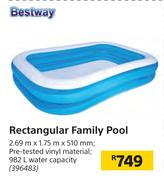 Bestway Rectangular Family Pool-2.69m x 1.75m x 510mm