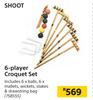 Shoot 6 Player Croquet Set