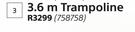 Bounce King 3.6m Trampoline