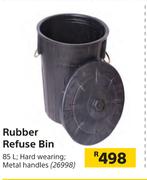Rubber Refuse Bin 85L