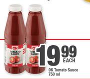 Ok Tomato Sauce-750ml Each