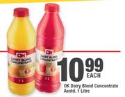 Ok dairy Blend Concentrate Assorted-1L Each