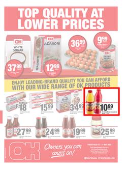 OK Foods Gauteng, Mpumalanga, Limpopo : Top Quality At Lower Prices (17 May - 21 May 2023), page 1