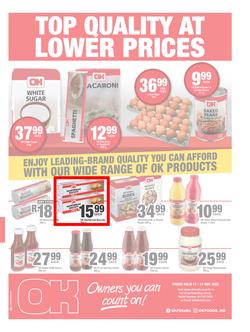 OK Foods Gauteng, Mpumalanga, Limpopo : Top Quality At Lower Prices (17 May - 21 May 2023), page 1