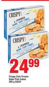 Crispy Cuts Frozen Hake Fish Cakes-300g Each