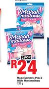 Magic Moments Pink & White Marshmallows-For 2 x 120g