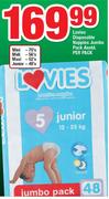 Lovies Disposable Nappies Jumbo Pack Assorted-Per Pack
