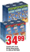 Sunfirst 40% Fruit Nectar Blend Assorted-6 x 200ml Per Pack
