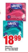 Ultrex Ultra Sanitary Pads Assorted-8's-12's Per Pack