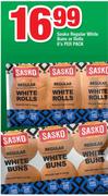 Sasko Regular White Buns Or Rolls-6's Per Pack