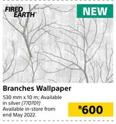 Fired Earth Branches Wallpaper-530mm x 10m