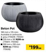 Beton Pot-180mm x 135mm Each