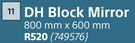 DH Block Mirror-800mm x 600mm