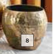 FS Thomas Gold Metal Pot-330mm (d) x 290mm (h)
