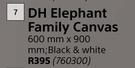 DH Elephant Family Canvas-600mm x 900mm